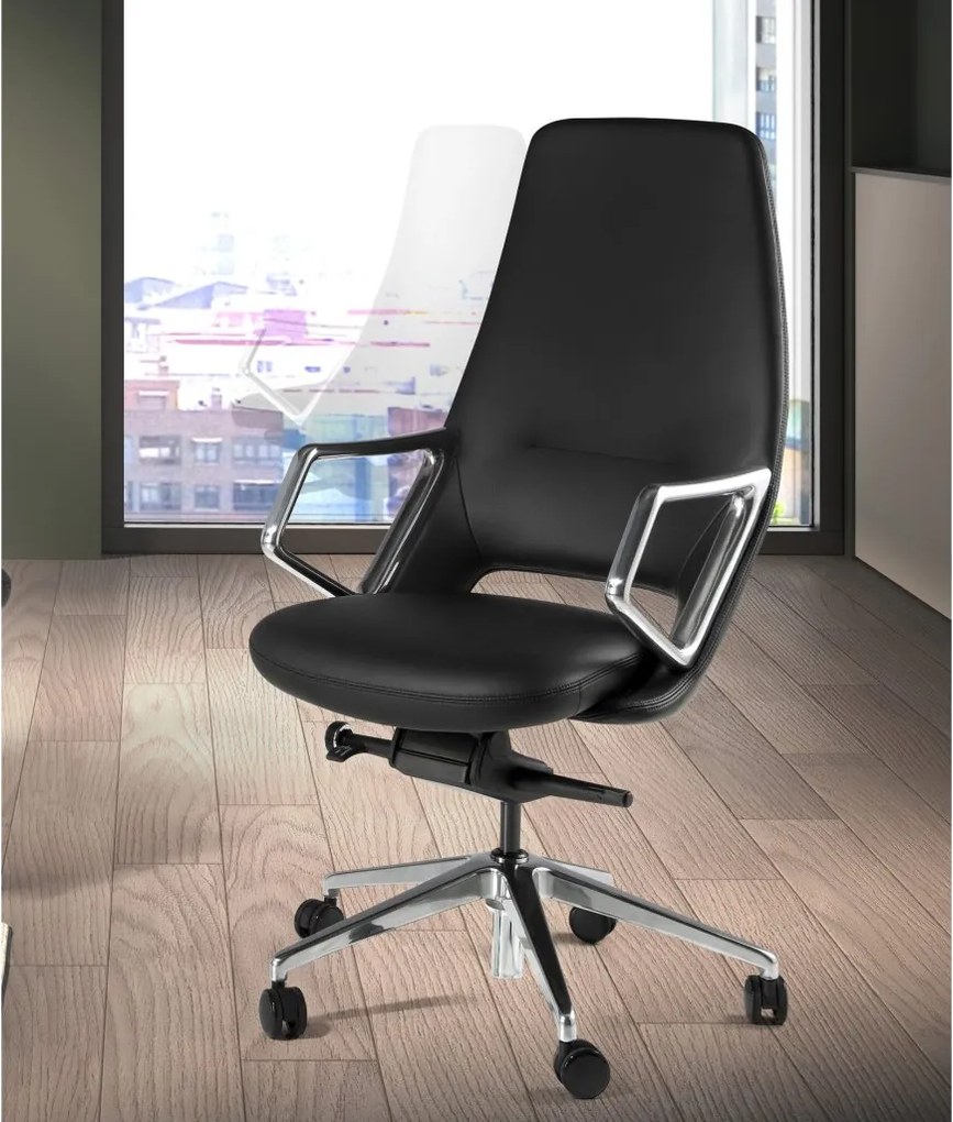 Scaun de birou modern piele sintetica Black