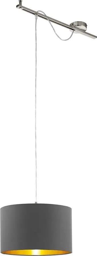 Eglo 96799 - Lampa suspendata CALCENA 1xE27/60W/230V gri