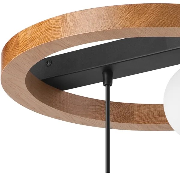 Lustră pe cablu OTIS 1xG9/5W/230V + 2xE27/15W/230V stejar