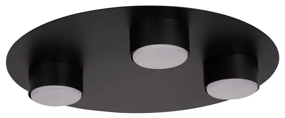 Plafonieră STAR 3xGX53/12W/230V negru