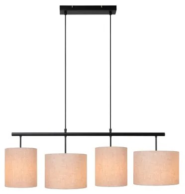 Lustră pe cablu Lucide 45409/04/38 MAYA 4xE27/40W/230V crem