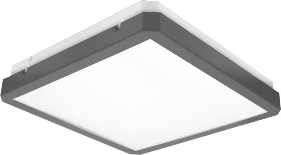 Plafonieră LED cu senzor RAVA LED/38W/230V 4000K 41x41 cm antracit