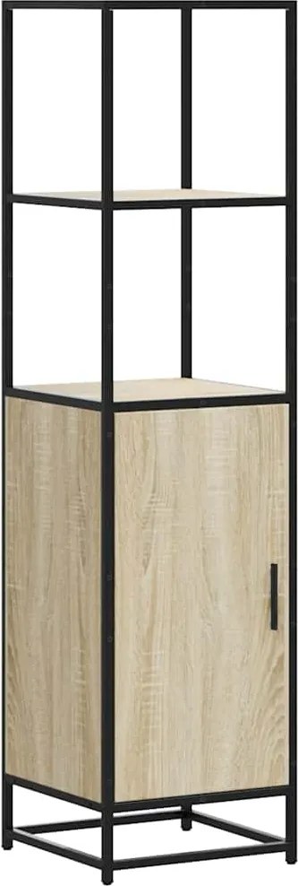 vidaXL Dulapuru Stejar Sonoma 35,5x35x139 cm lemn și metal prelucrat