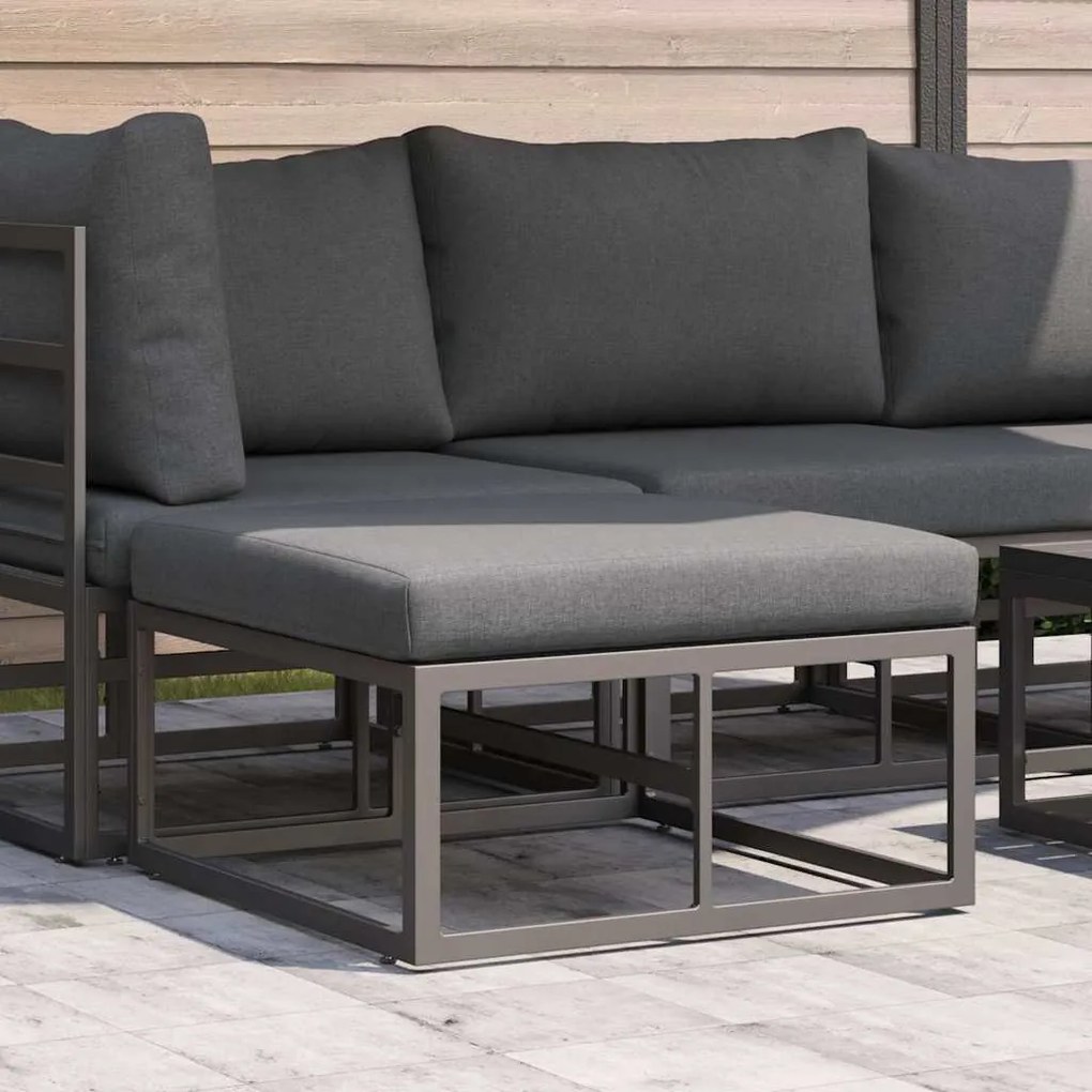 vidaXL Seturi de mobilier de exterior cu pernă Negru și antracit