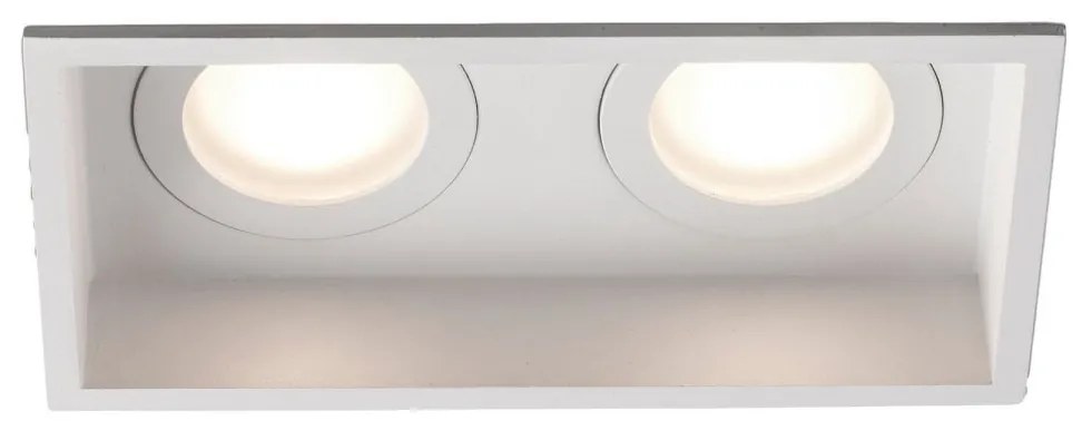Rama Spot incastrabil tavan baie IP44 HYDE SQ 2L alb