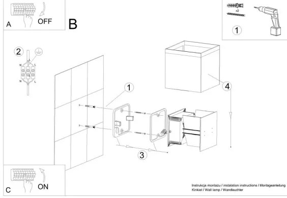 Aplică perete exterior LED LUCA LED/6W/230V IP54
