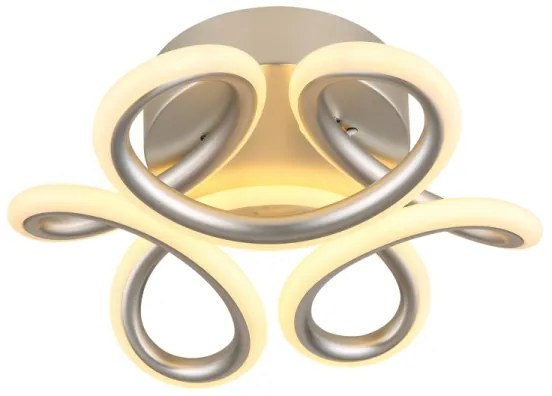 Plafonieră LED Globo 67386-24S MELISAND 24W/230V d. 26 cm crom mat