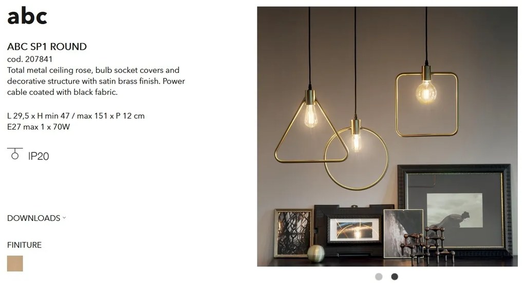 Pendul design modern minimalist ABC SP1 ROUND 207841