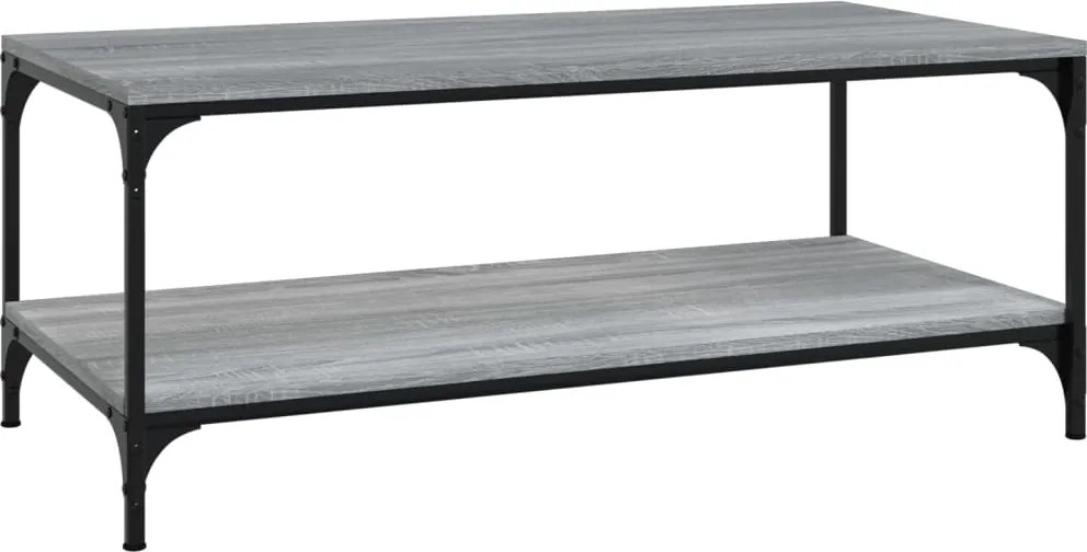 vidaXL Măsuță de cafea, gri sonoma, 80x50x40 cm, lemn prelucrat