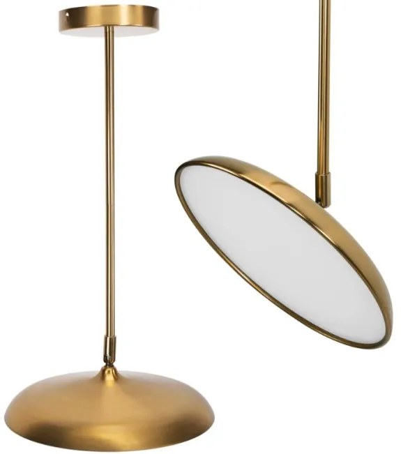 Lampă LED modernă cu înălțime reglabilă Aurie
