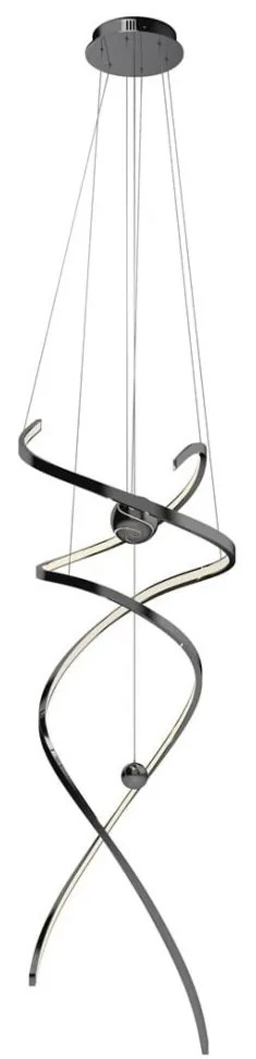 Lustra LED XL dimabila suspendata Ritz black chrome