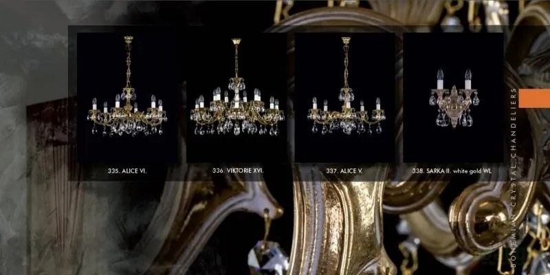 Candelabru cristal Bohemia 16 brate, diam.81cm VIKTORIE XVI. CE