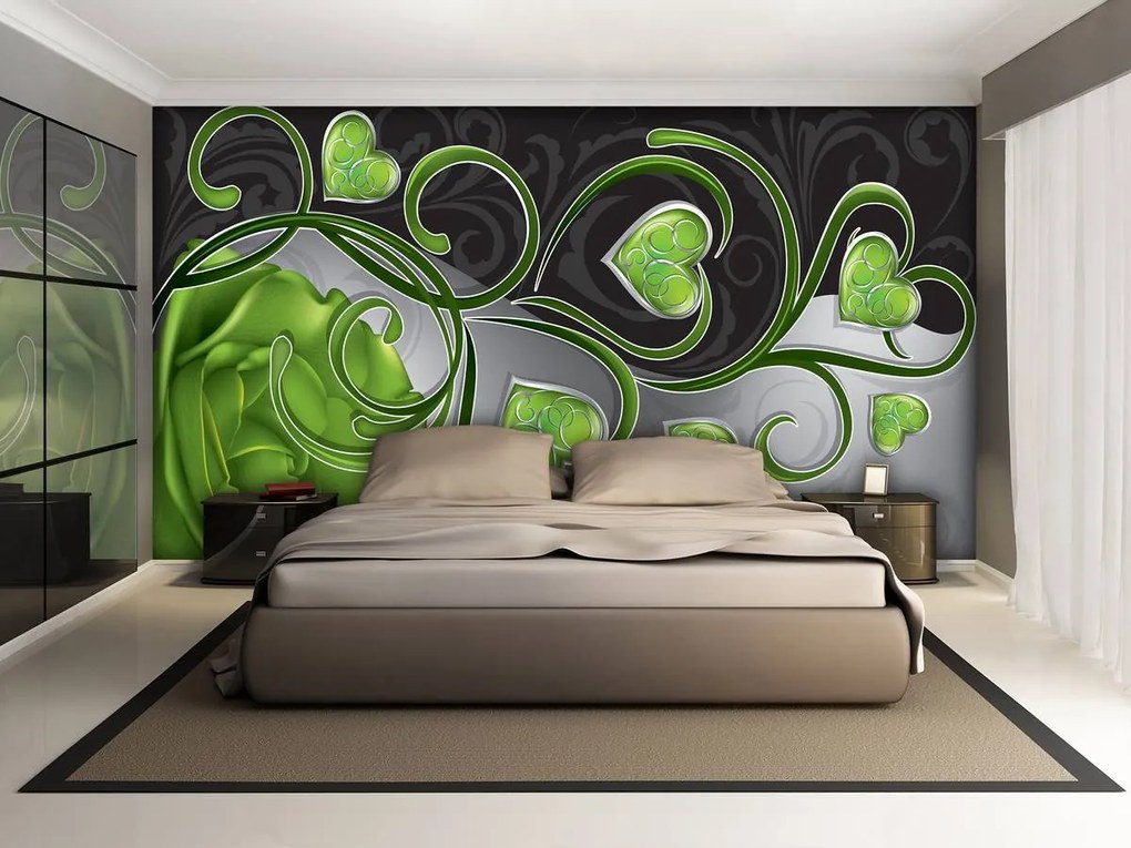 Fototapet - Arta florală - abstract (152,5x104 cm)