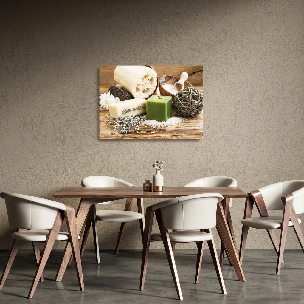 Tablou pe sticlă - Momente pentru relaxare (70x50 cm)