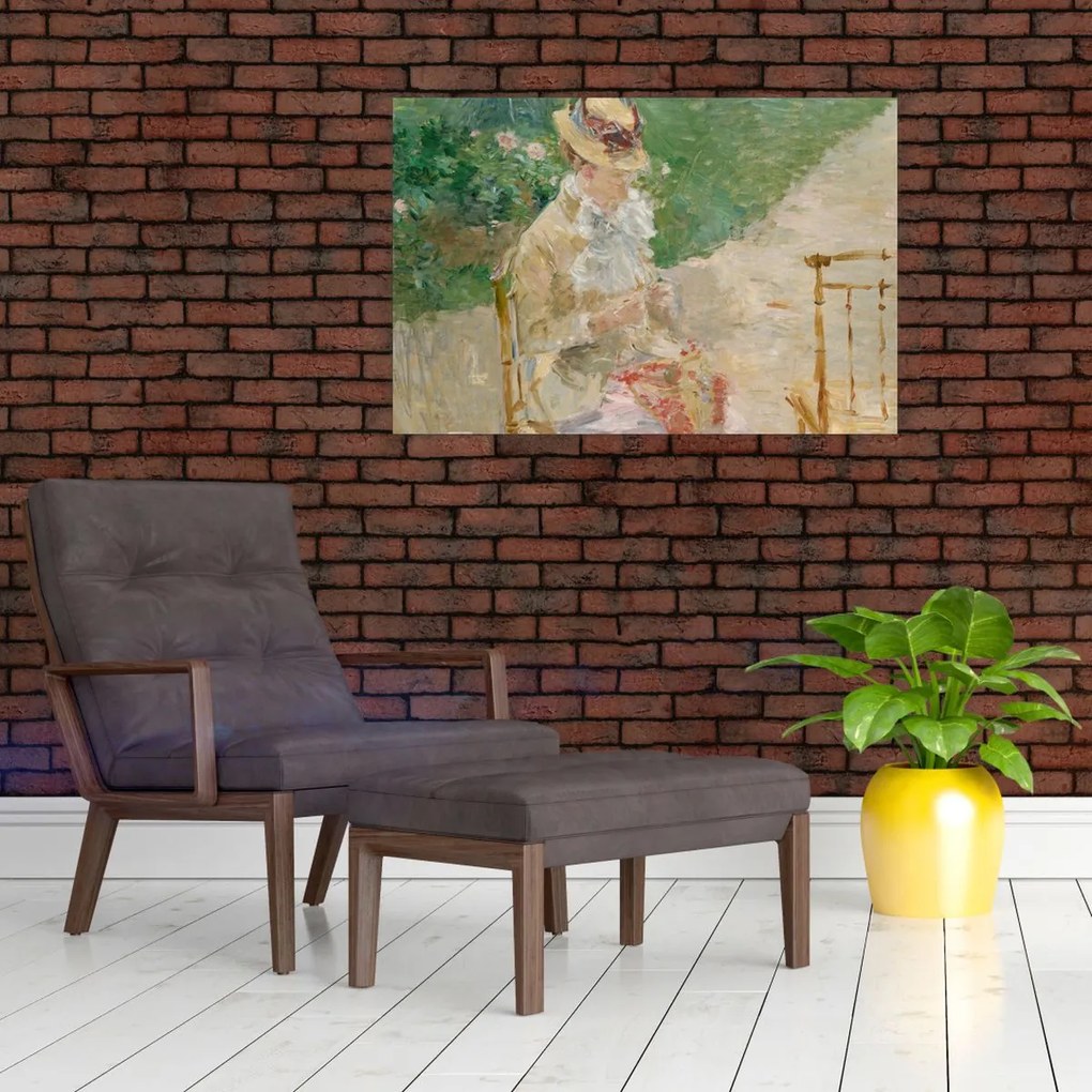 Tablou - Berthe Morisot, Young Woman Knitting, reproducere (90x60 cm)