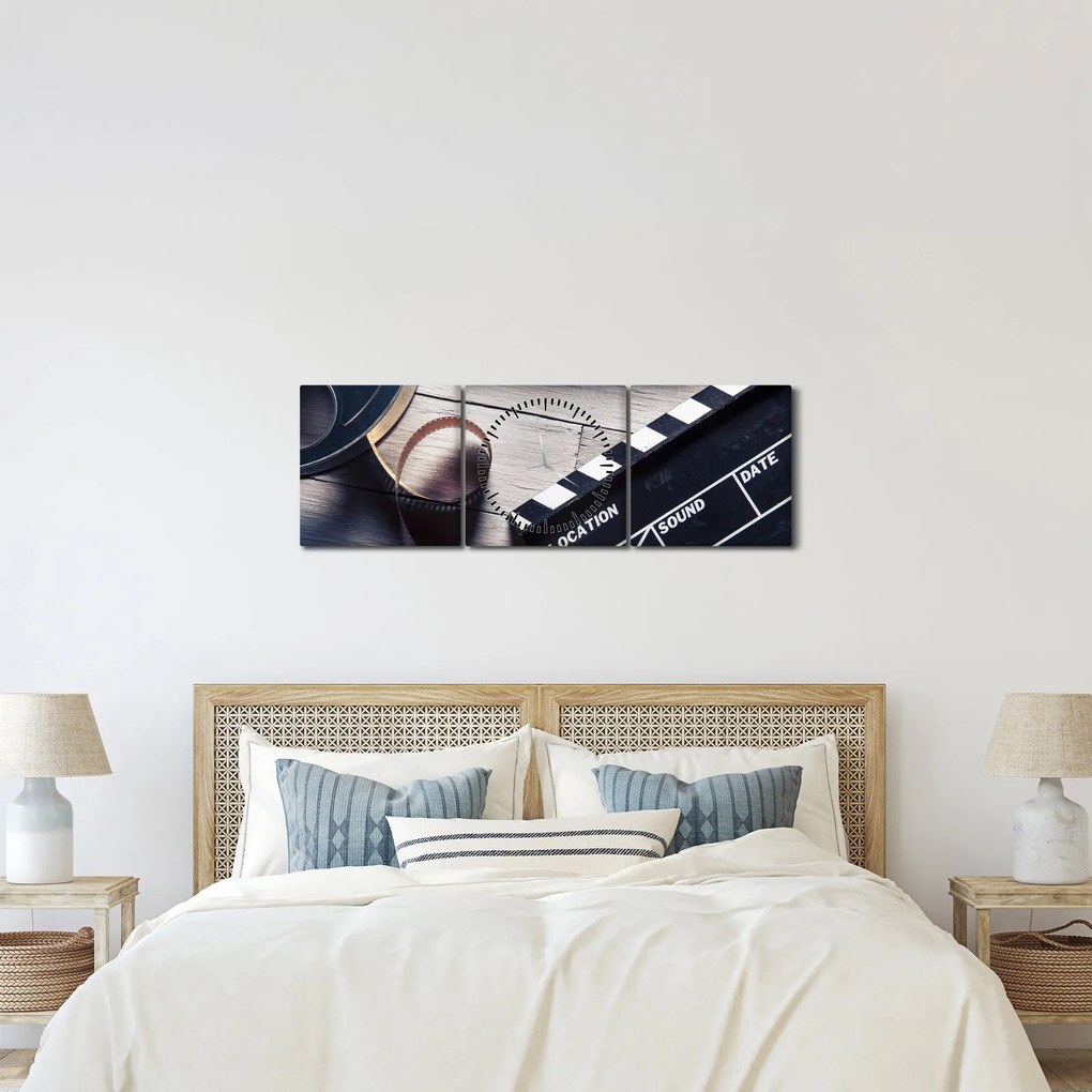 Tablou - Film (cu ceas) (90x30 cm)