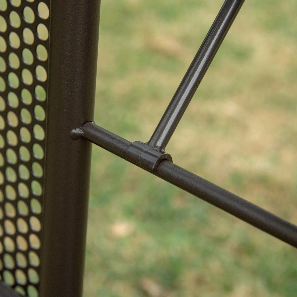 Outsunny 3-sits Hollywoodschaukel pentru gradina cu acoperis si perne confortabile | Aosom Romania