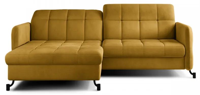 Canapea extensibila cu spatiu pentru depozitare, 225x105x160 cm, Lorelle L02, Eltap (Culoare: Gri deschis / Omega 02)
