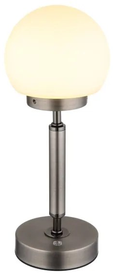 Lampă LED tactilă reîncărcabilă de masă Globo 21033A HAKU LED/2,5W/5V 2700/4000/6500K antracit