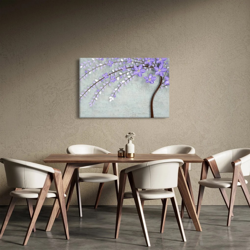 Tablou - ploaie violetă (90x60 cm)