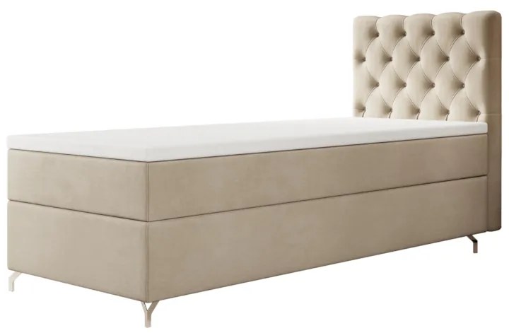 Supermobel Pat boxspring GLOSE CHESTER, 90x200, Monolith 02, stânga