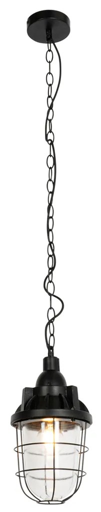 Set de 3 lămpi suspendate industriale negre - Cabin