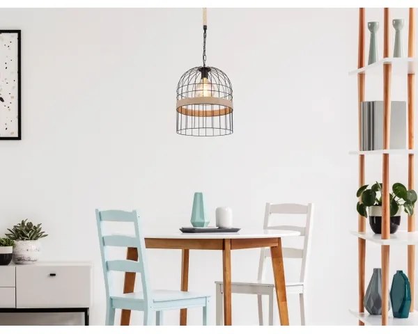 Lustră pe lanț Globo 15677H1 HALIA 1xE27/60W/230V