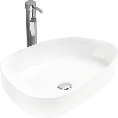 Mexen Chiara chiuvetă pe blat 54 x 39 cm, albă - 21585400