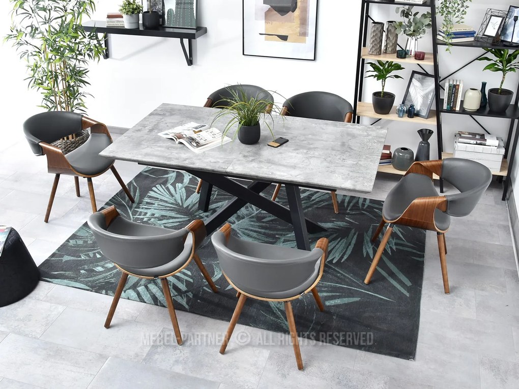 Scaun Bjorn K (gri + nuc). 1110938