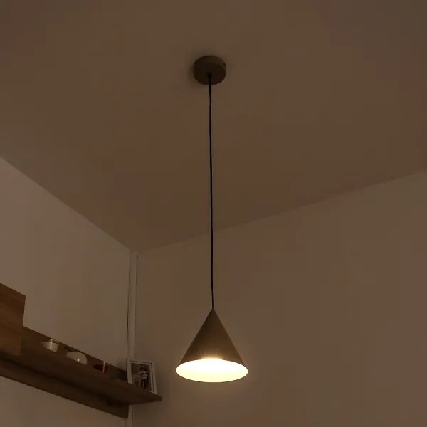 Pendul ETNA II pe cablu, 1xE27/15W/230V, diametru 18,5 cm, bej