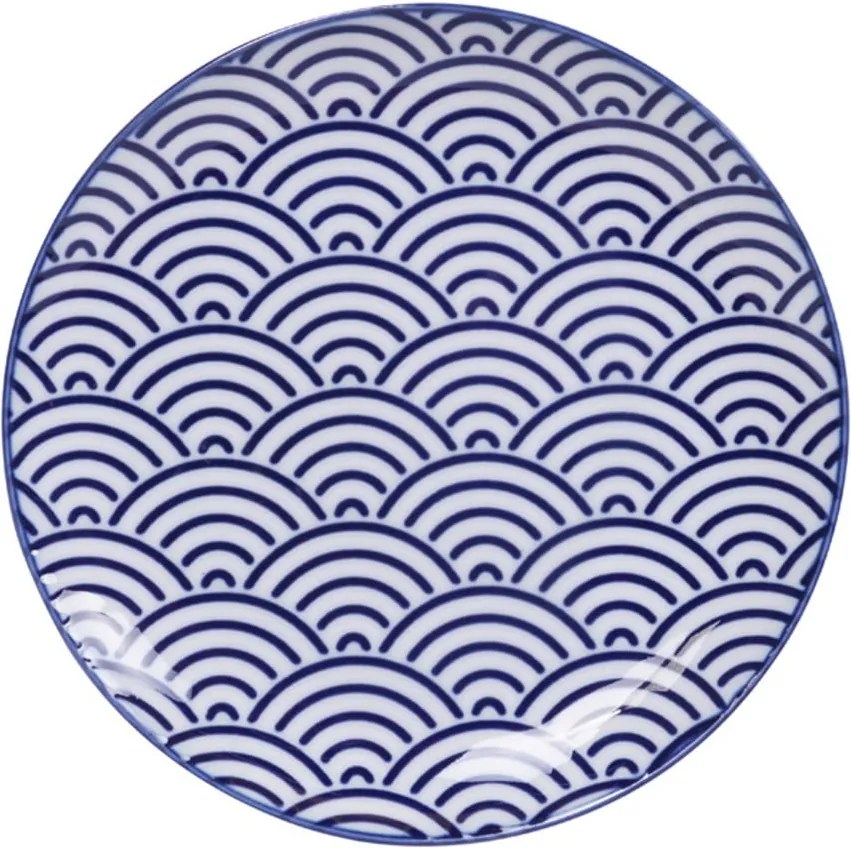 Farfurie din porțelan Tokyo Design Studio Wave, ø 16 cm