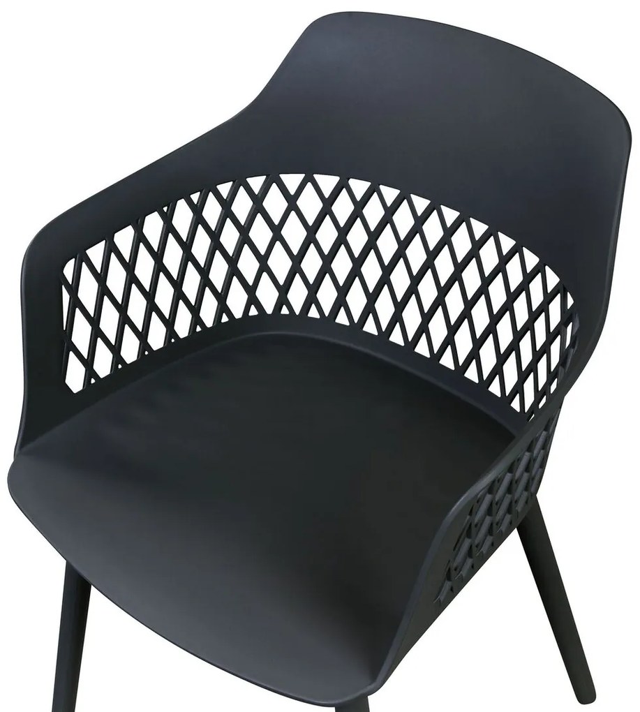 Set 2 buc scaun tip bar Anneli (negru). 1077426