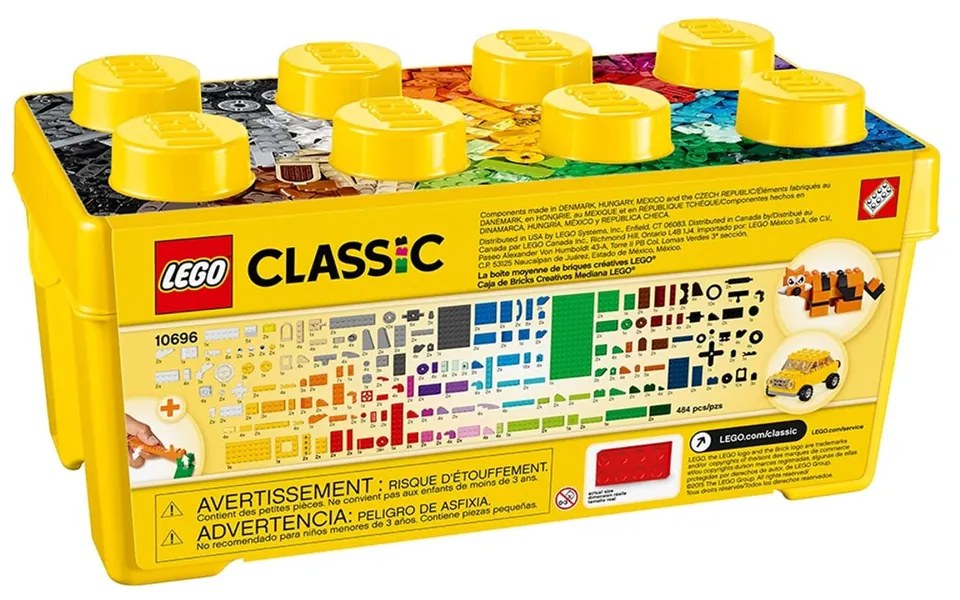 Set de construit LEGO   Classic, Cutie medie de constructie creativa, 484 piese