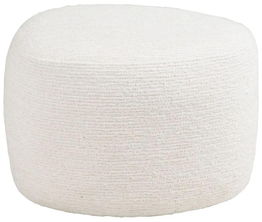 Taburet crem cu tapițerie din chenille Hilo – House Nordic