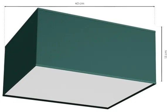 Plafonieră VERDE 2xE27/60W/230V 40x40 cm verde