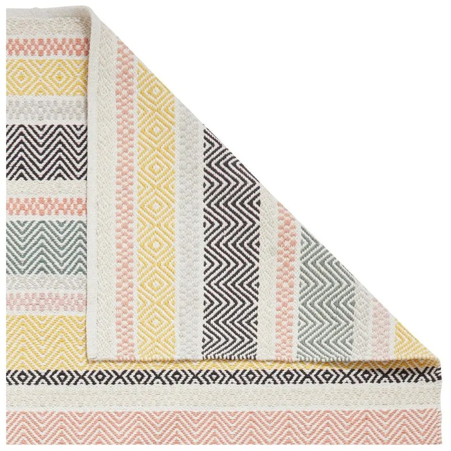 Covor țesut manual din bumbac 80x150 cm Cascade Pastel Multi – Think Rugs