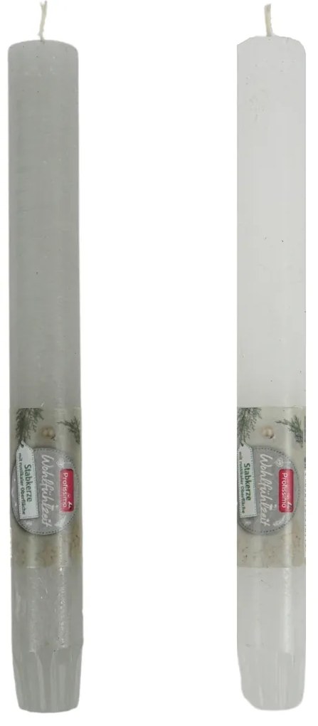 Set de lumanari PROFISSIMO RUSTIC 24 cm, 8 bucati