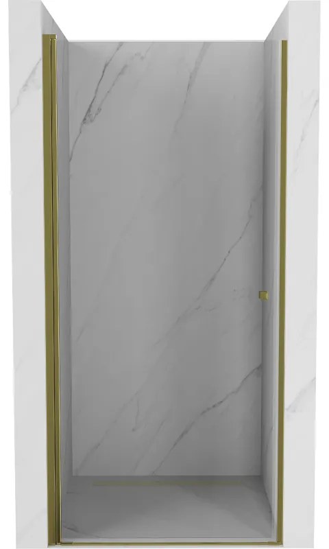 Mexen Pretoria ușă de duș batantă 80 cm, transparentă, aurie - 852-080-000-50-00