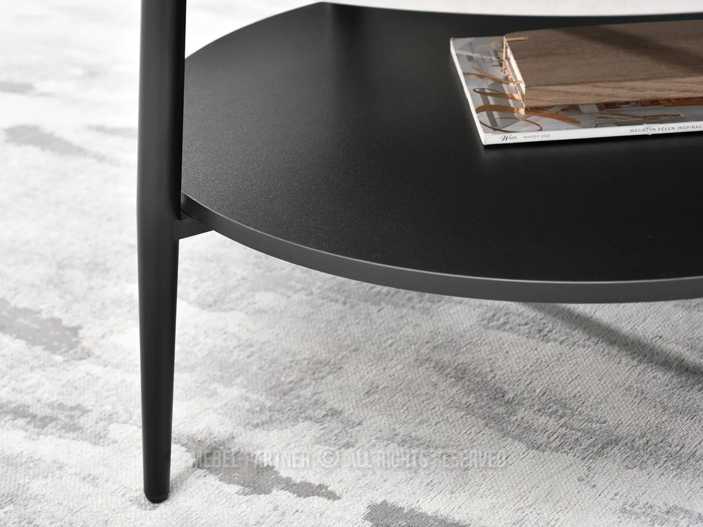 Măsuță de cafea Randolf Xl (beton + negru). 1111527