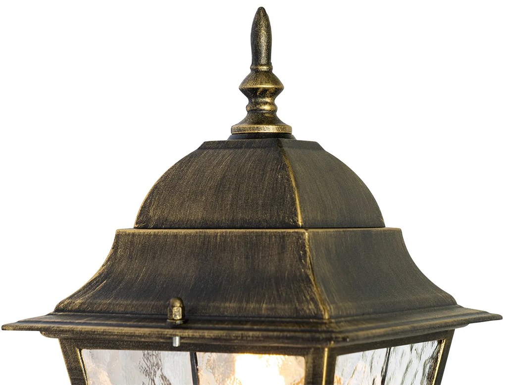 Lămpi de perete exterioare vintage aur antic - Antigua Up