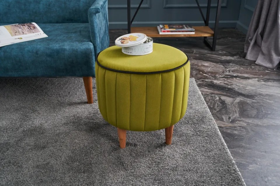 Taburet Lindy Puf, Verde