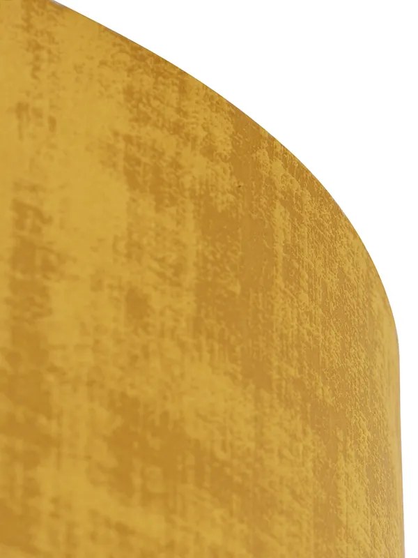 Abajur din catifea auriu 50/50/25