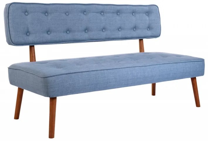 Canapea 2 Locuri, Lemn Solid, Westwood Loveseat, Albastru Indigo