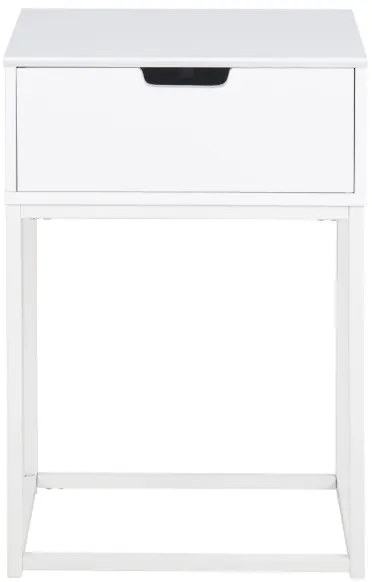 Noptieră CARLY alb