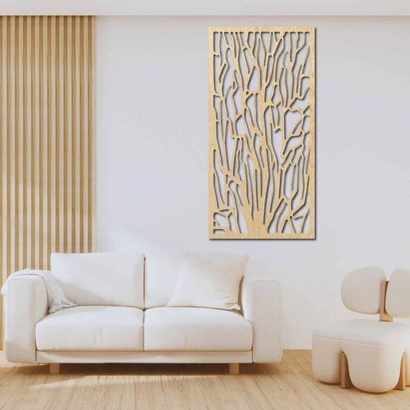 SENTOP | Decorațiune elegantă de perete din lemn cu motiv forestier | VFOOF