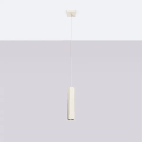 Brilagi - Lustră LED suspendată pe cablu CRESTO 1xGU10/10W/230V crem