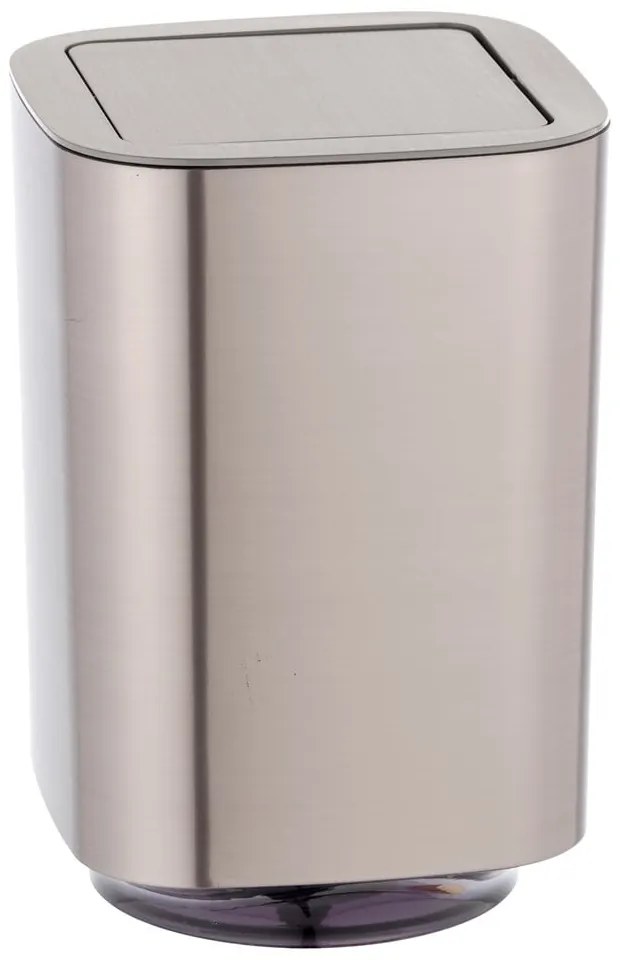 Coș de gunoi argintiu lucios din plastic 5,5 l Auron – Wenko