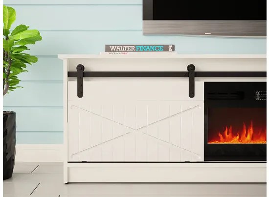 Masă TV cu șemineu electric Selwyn  (wotan). Promo -17%. 1122965