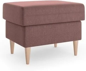 Puf Mazzini Sofas Aubrieta, 60 x 45 cm, vișiniu deschis