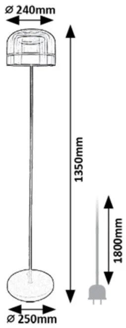 Lampadar LED stil modern cu touch 3 trepte lumina Xelira